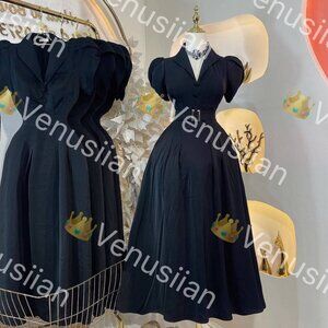 BLACK PADDED SHIRTWAIST DRESS MAXI DRESSES WOMEN'S FASHION CLOTHING FASHION STYL